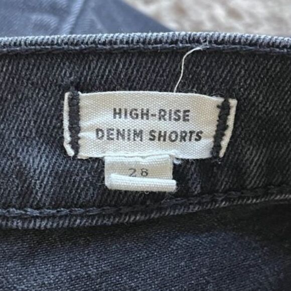 Madewell Western Yoke Edition High Waist Denim Shorts in Lunar Wash Size 28 - Picture 5 of 7